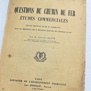 train QUESTIONS DE CHEMIN DE FER, ETUDES COMMERCIALES 1921