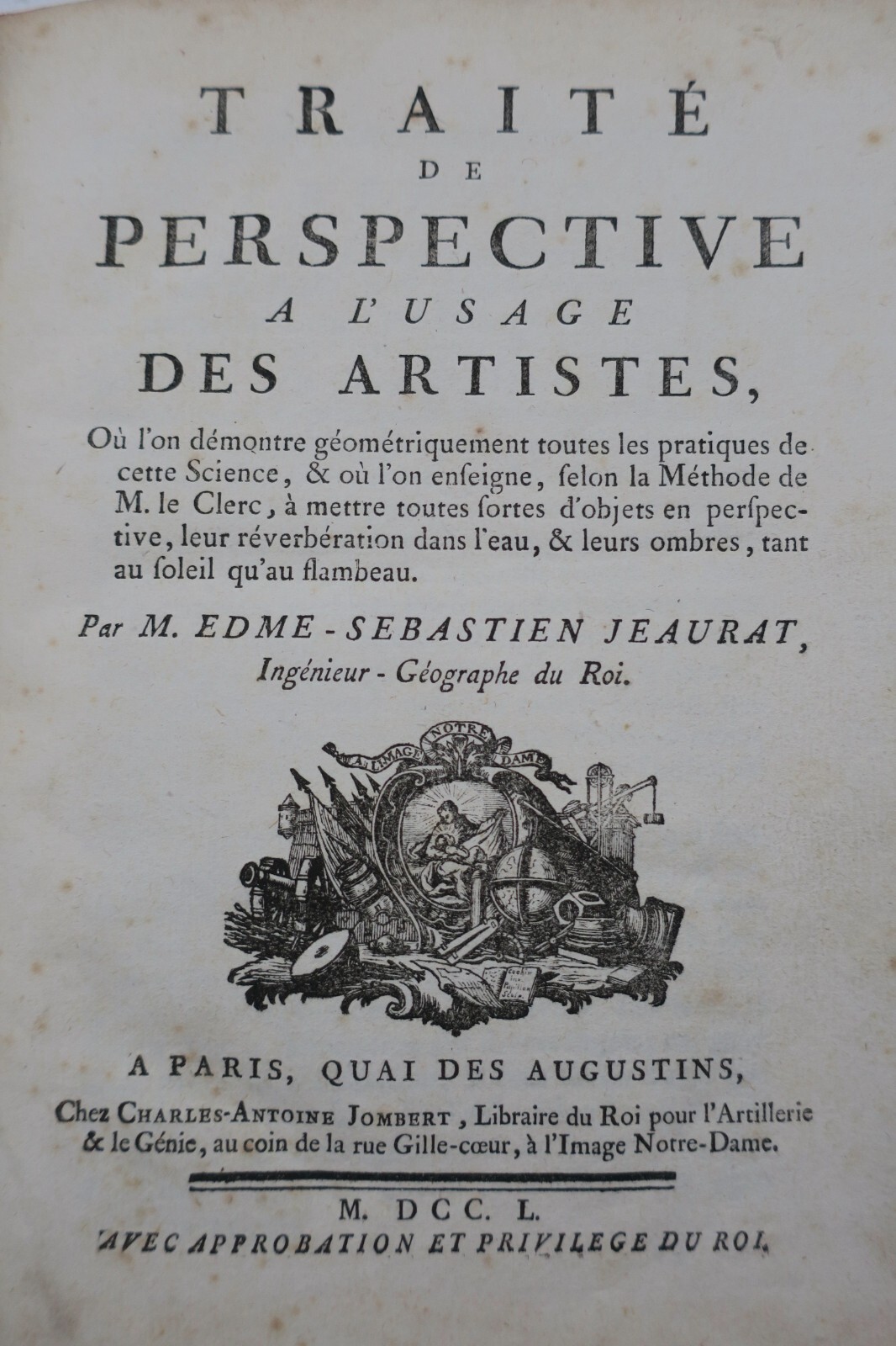 Traité de Perspective à l'usage des Artistes 1750 – Image 18