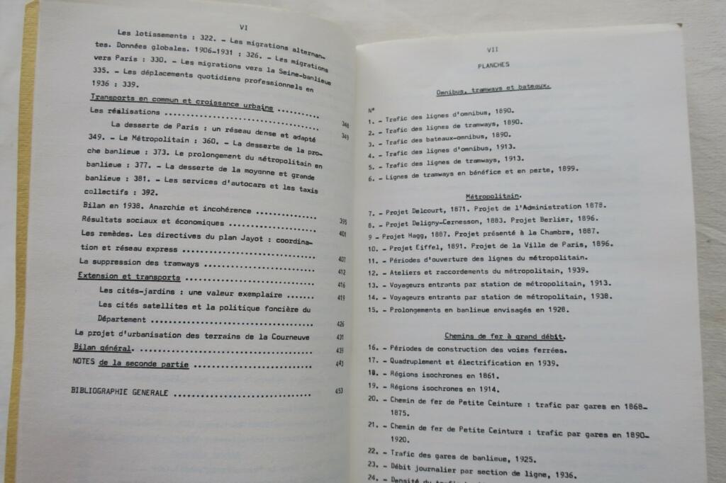 Historische Analyse des öffentlichen Verkehrs in Paris