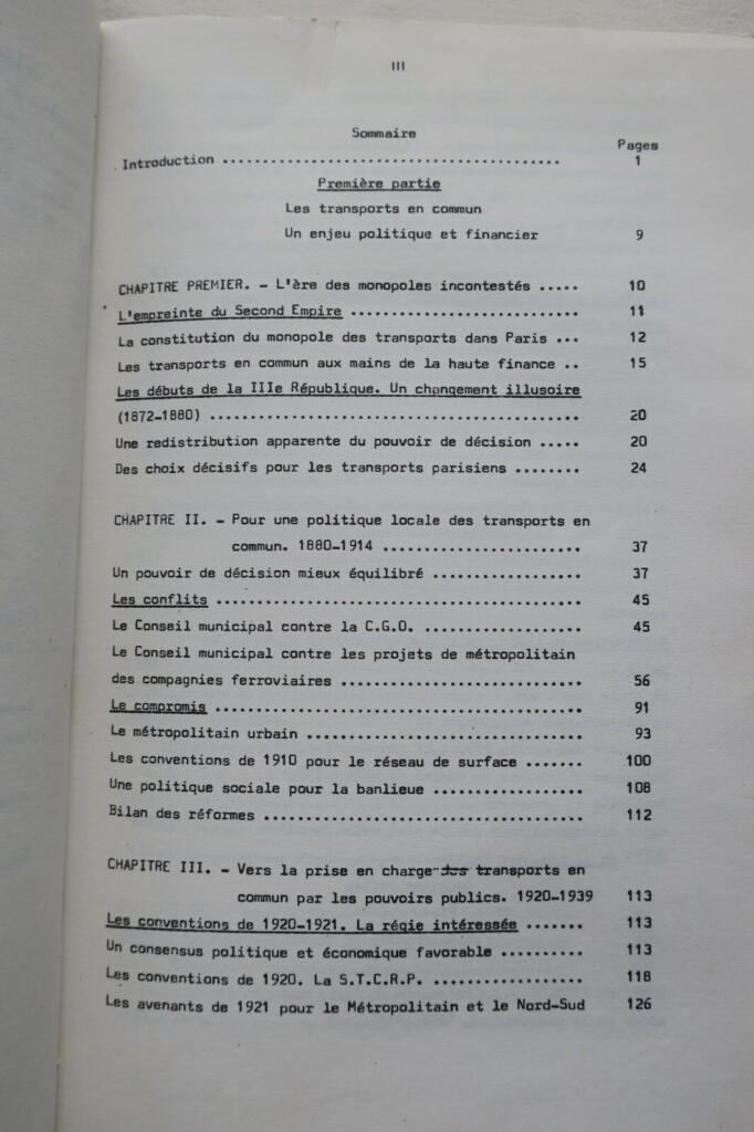 Historische Analyse des öffentlichen Verkehrs in Paris