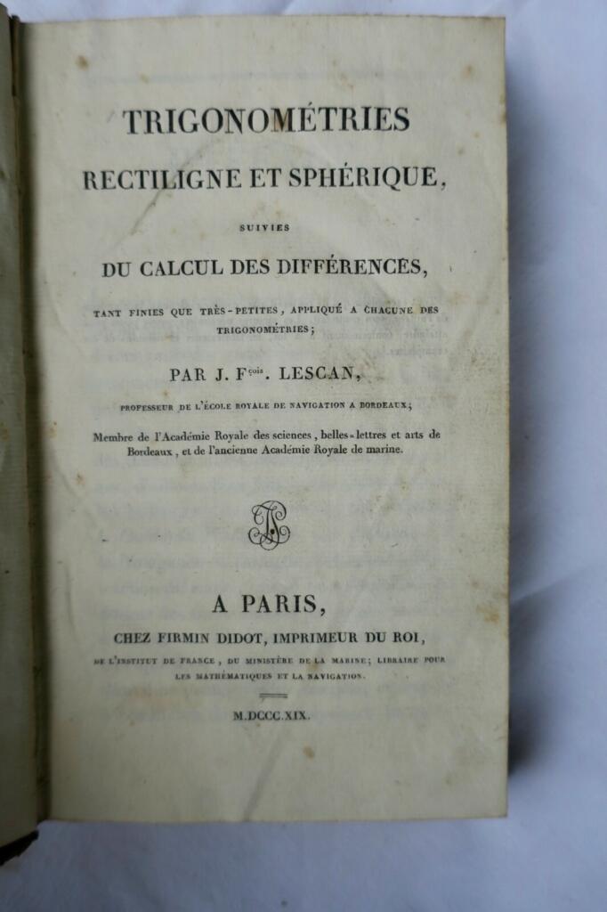 trigonométries rectiligne et sphèrique suivies du calcul…1819