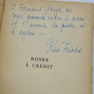 TRIOLET Elsa Roses à Crédit - L'Age de Nylon DÉDICACE