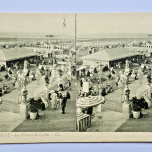 Trouville 14 la terrasse du casino carte-postale-stéréo
