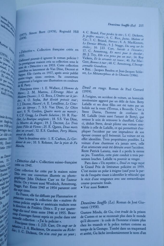 Tulard Jean Dictionnaire du roman policier 1841-2005