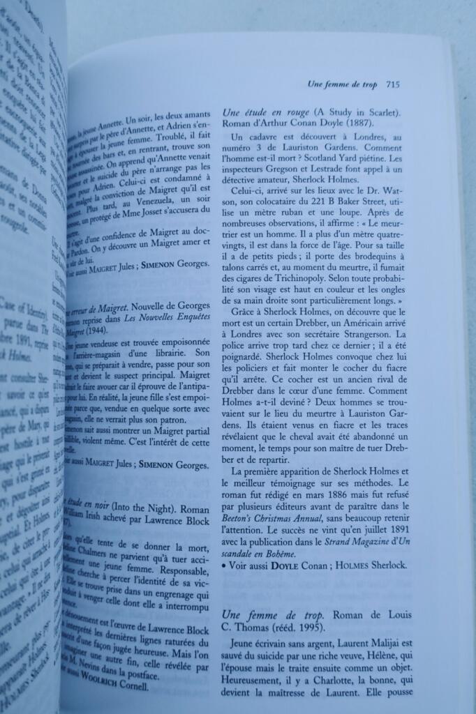Tulard Jean Dictionnaire du roman policier 1841-2005