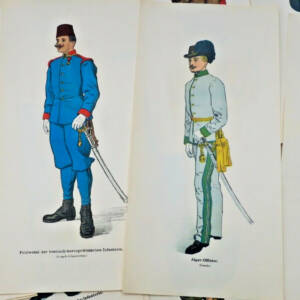 Uniform Adjustierungsblätter k.u.k.oesterr ung.Heeres und Landwehren 29 Lithos