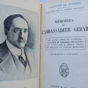 USA Mémoires de l'Ambassadeur Gérard.. années en Allemagne