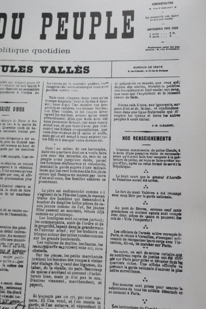 The Paris Commune Through Daily Political Coverage