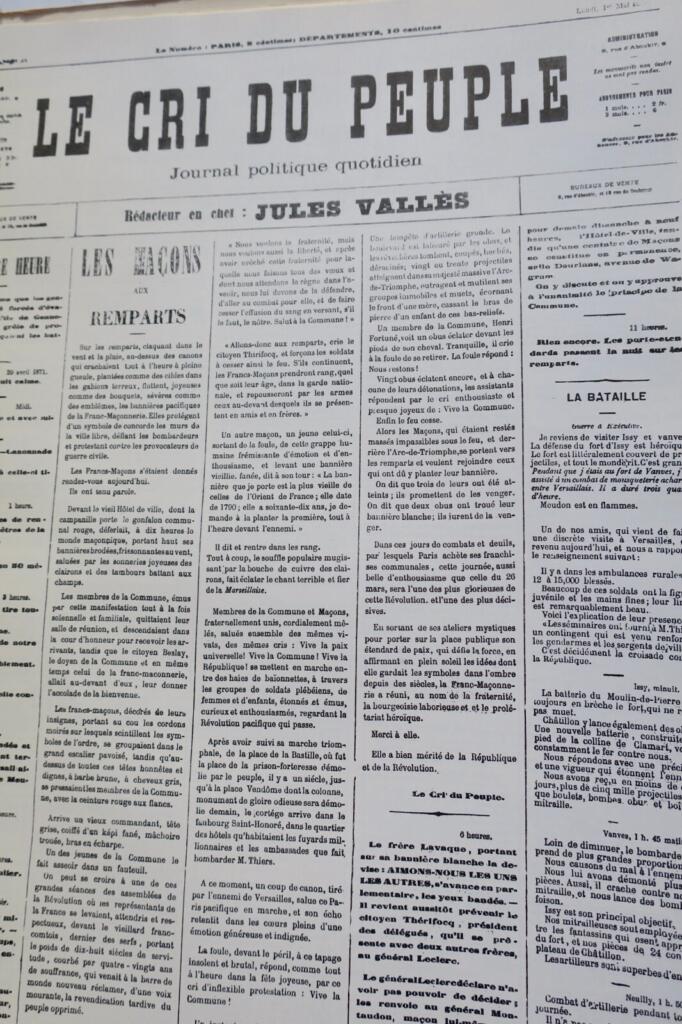 The Paris Commune Through Daily Political Coverage