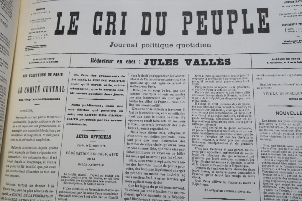 The Paris Commune Through Daily Political Coverage