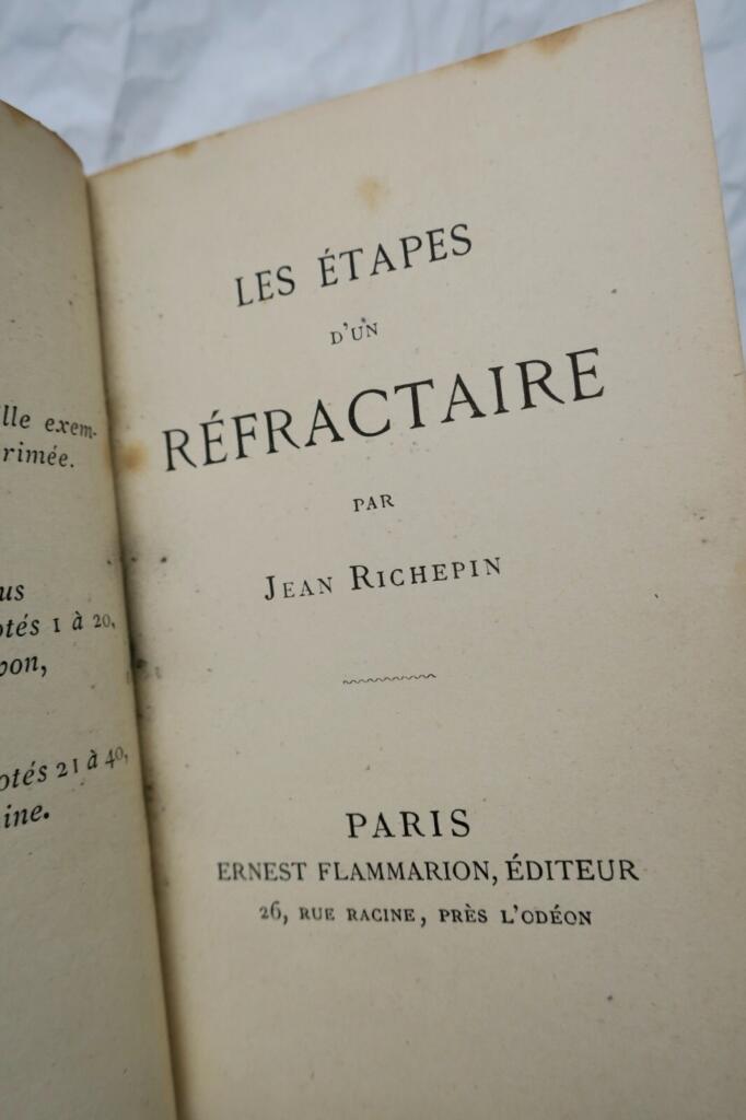 VALLES Jules RICHEPIN The Stages of a Draft Dodger