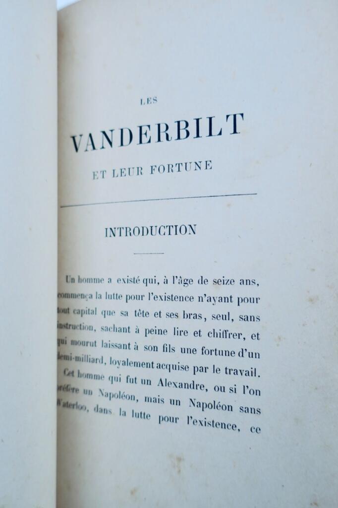 Vanderbilt Dynasty in 1889