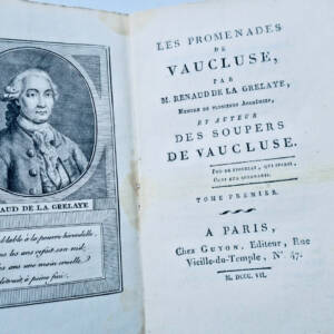 Vaucluse M. Renaud de la Grelaye Les promenades de Vaucluse 1807
