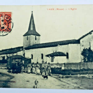 Vaux Meuse l'église ROULOTTE 1908