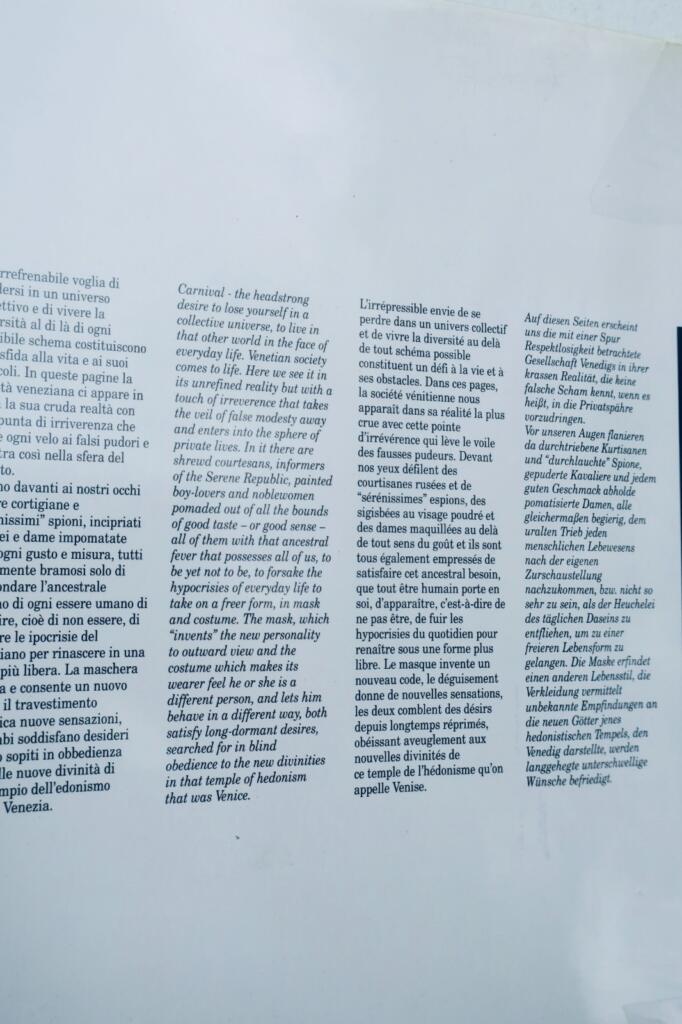 Studie über venezianische Masken