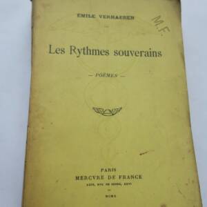 VERHAEREN, Emile; LES RYTHMES SOUVERAINS + dédicace