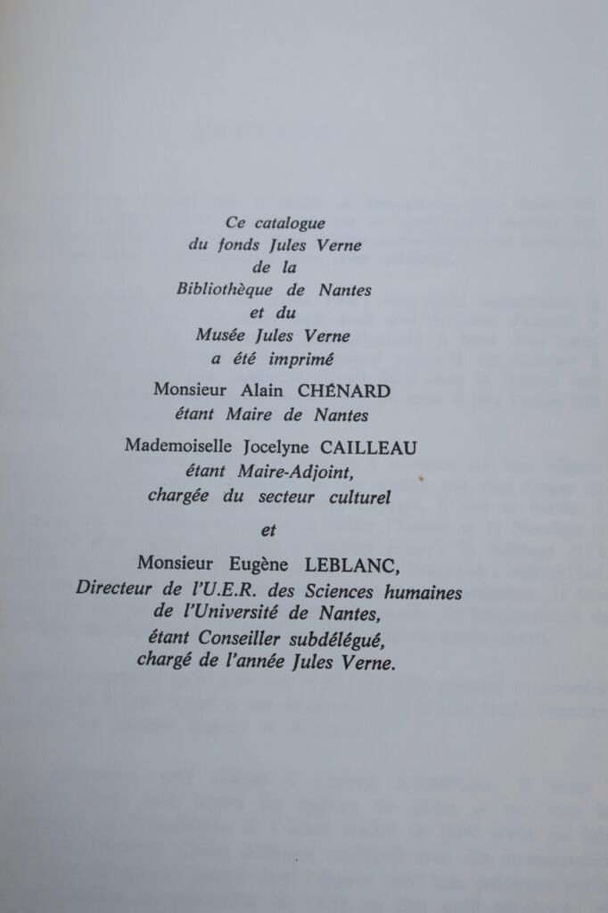 Katalog der Jules-Verne-Sammlung des Nantes-Museums