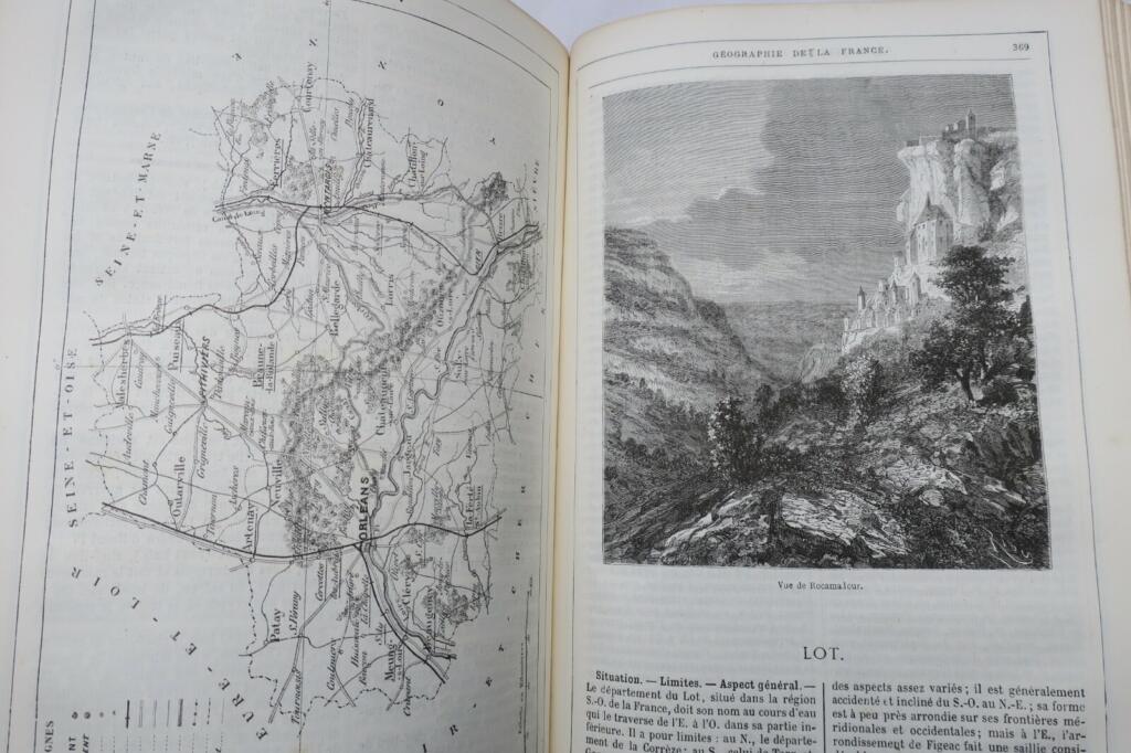 France and colonies geographic survey with illustrations
