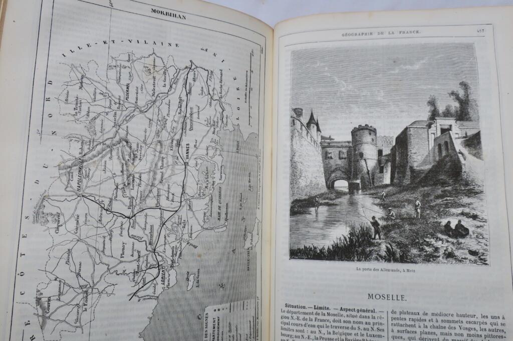 France and colonies geographic survey with illustrations