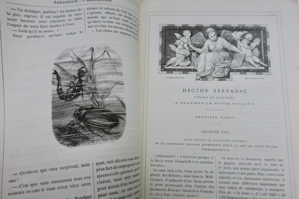 Educational periodical with Hector Servadac serial