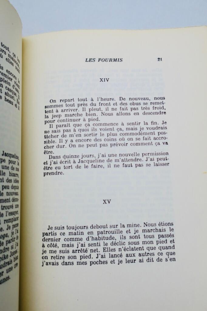 VIAN (Boris). Les Fourmis. P., E. Losfeld André Breton