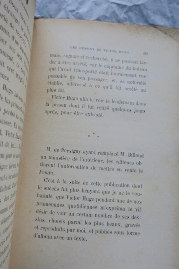 Unveröffentlichte Erinnerungen von Victor Hugo