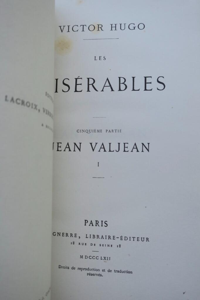 Victor HUGO (Victor) LES MISÉRABLES