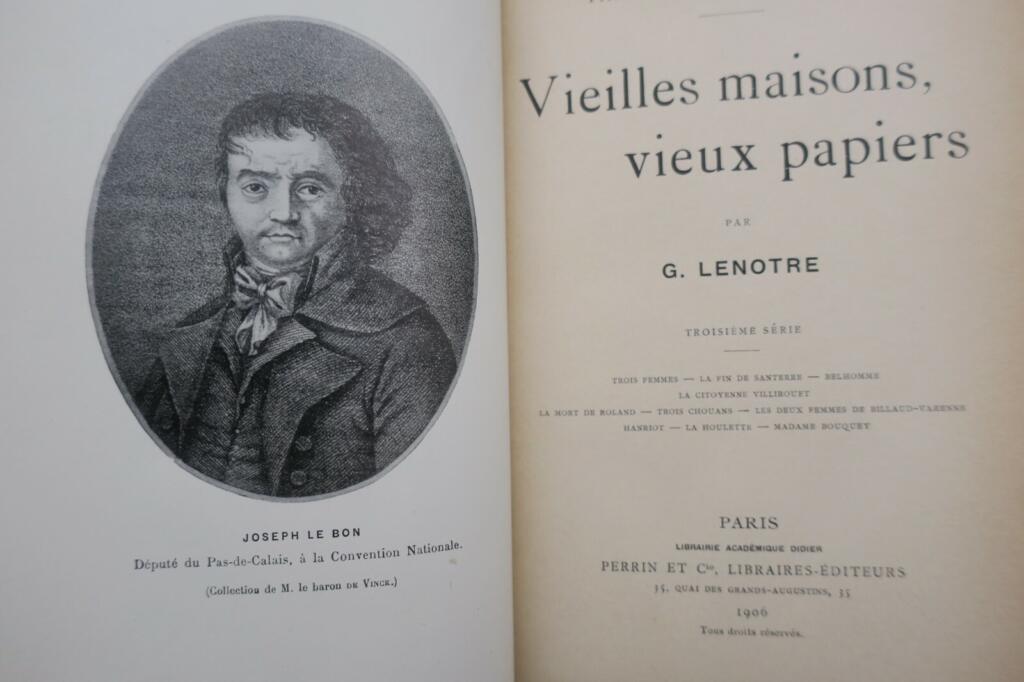 Old houses, old papers: 1906 Lenotre collection