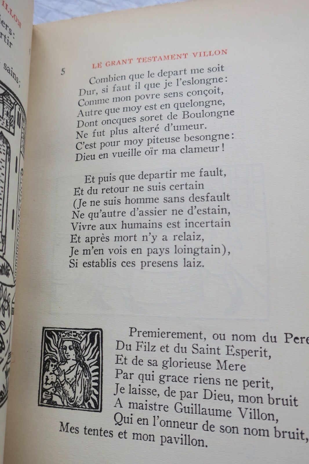 Villon Françoys Les oeuvres de Françoys Villon de Paris contenant Les Lais... – Image 8