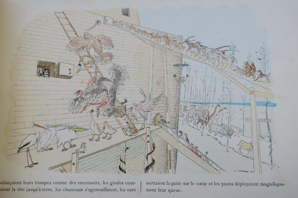 Visuelle Erzählung von Noahs Arche