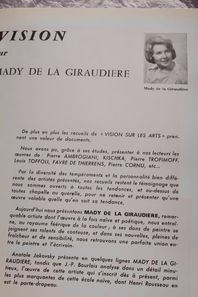 Kunststudie über Mady de la Giraudière