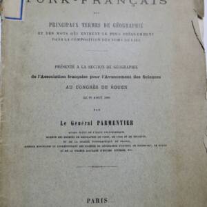 Vocabulaire Turk-Français des principaux termes de géographie 1884
