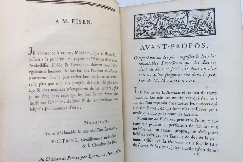 VOLTAIRE La Henriade EISEN