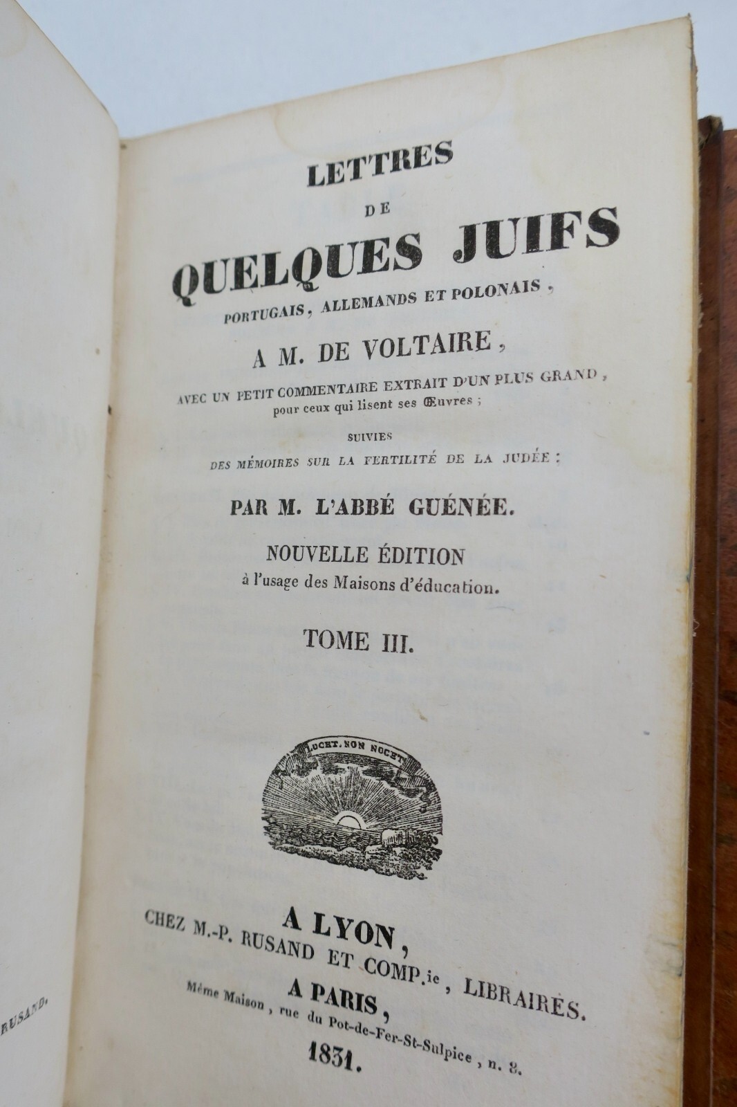 Voltaire Letters from Some Jews, Portuguese, Germans, and Poles – Image 4