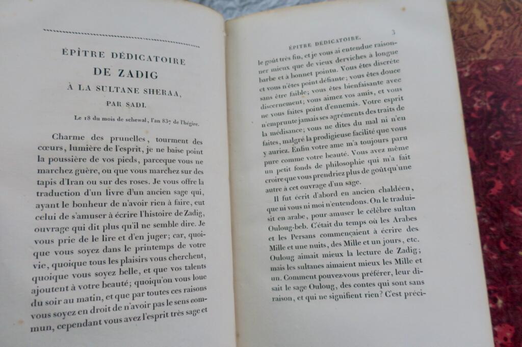 Voltaire Romans 1821 sur vélin