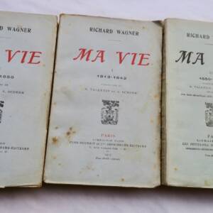 WAGNER (Richard). Ma vie (1813-1864) Traduction de N. Valentin et A. Schenk 1911