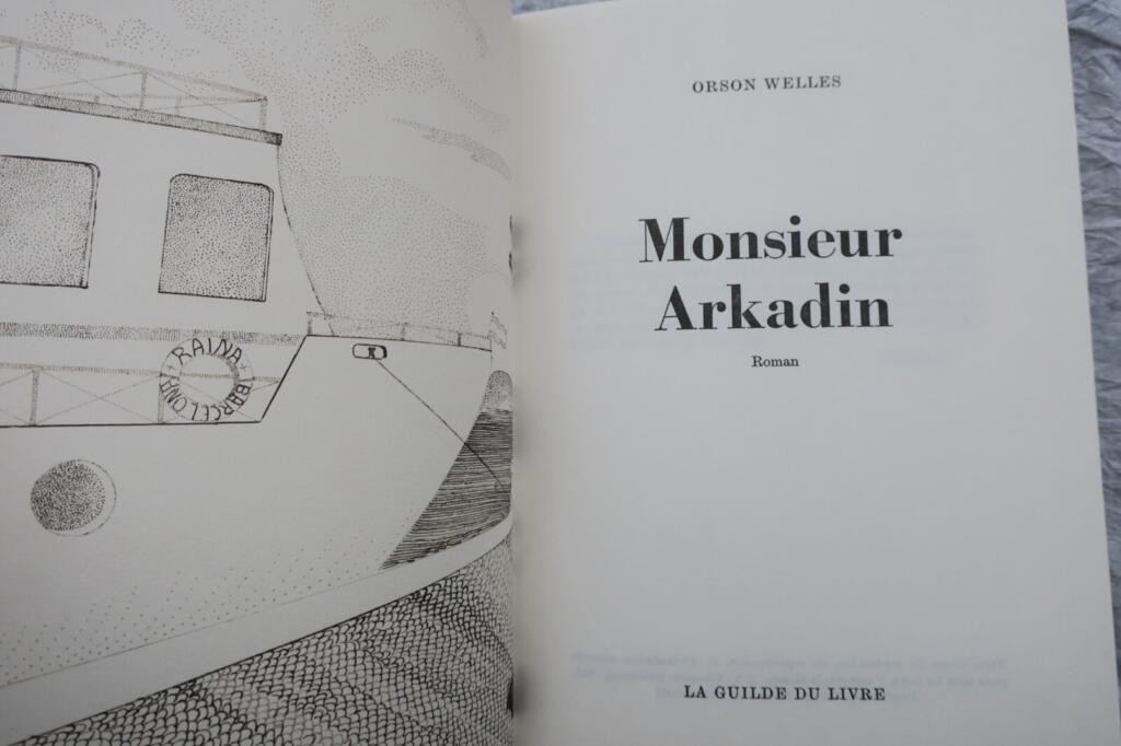 WELLES, Orson. Monsieur Arkadin. Roman