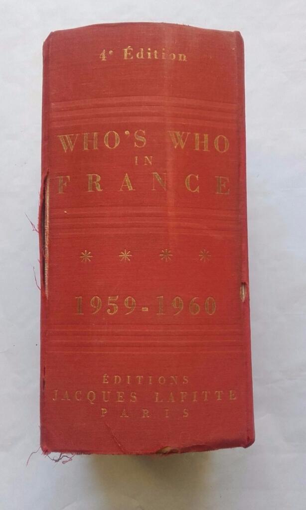 French biographical directory 1959-1960