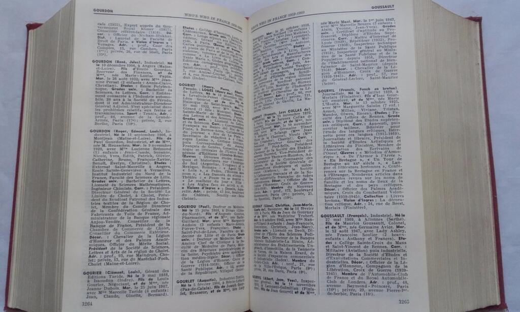 French biographical directory 1959-1960