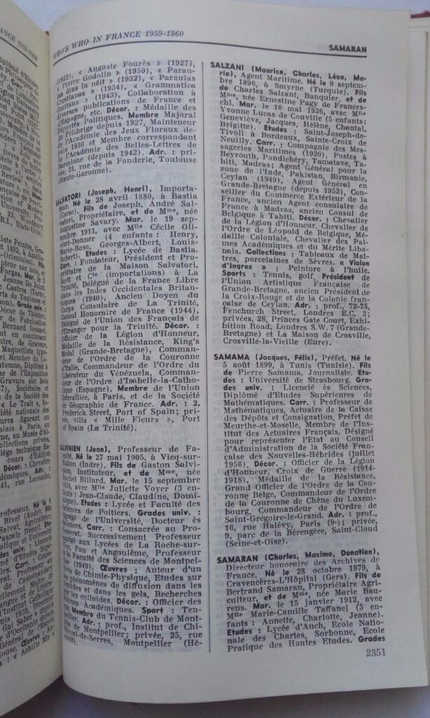 French biographical directory 1959-1960