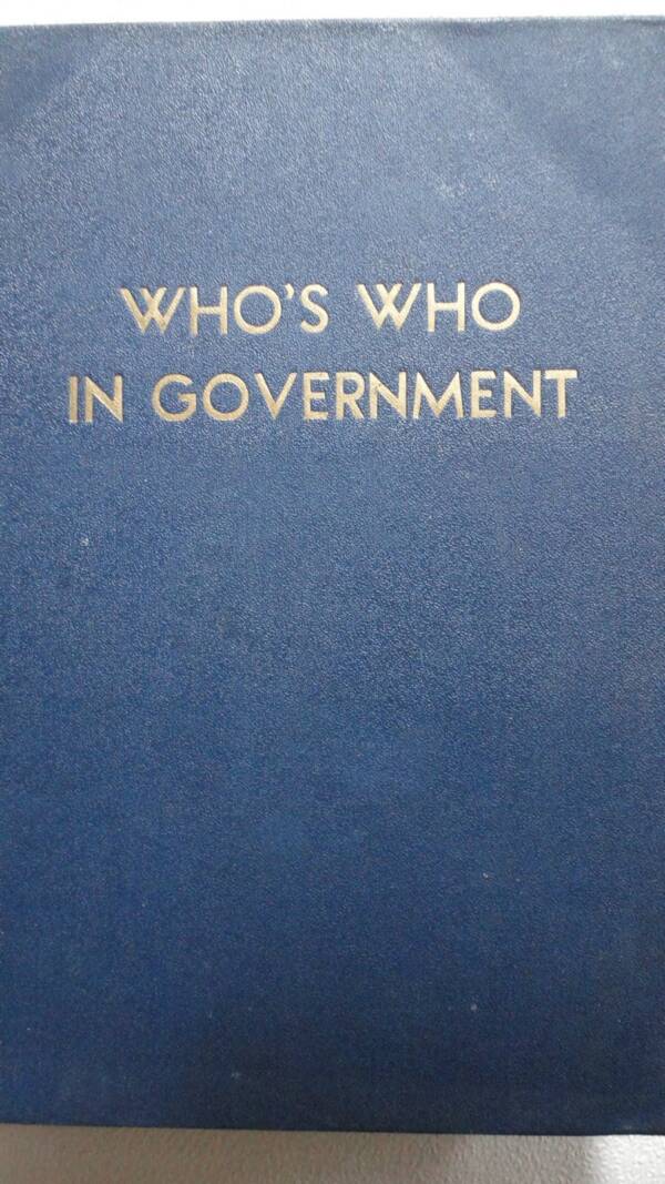 1930 Biographical Directory of US Government Officials