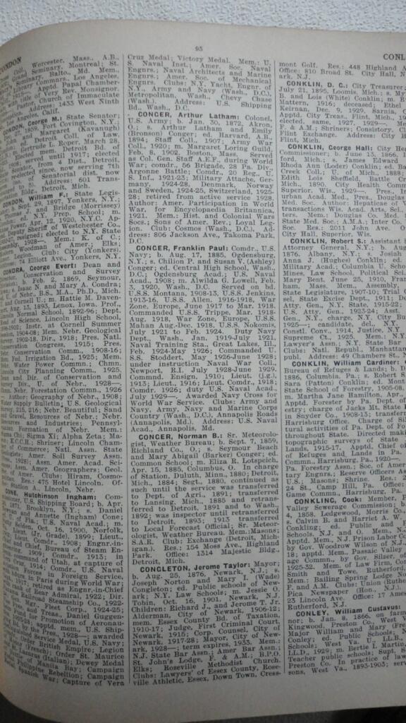1930 Biographical Directory of US Government Officials