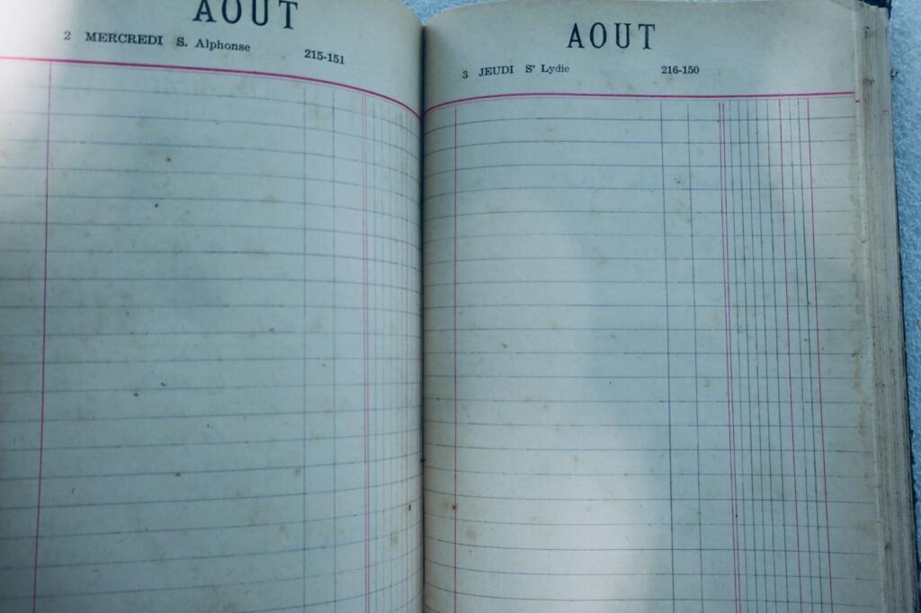 1944 Guerre agenda de bureau pour 1944