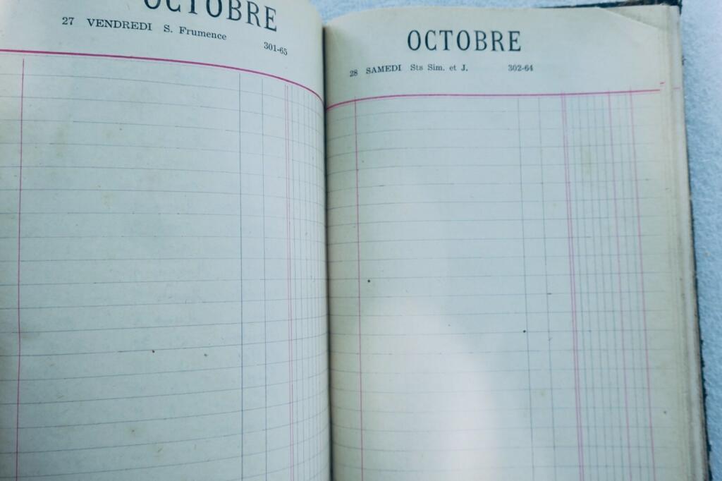 1944 Guerre agenda de bureau pour 1944