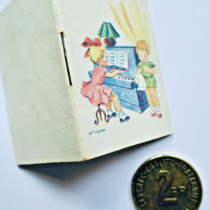 1944 Mini Calendar 40 X 58 Mm. Small Drawing Calendar By Pol Coignet