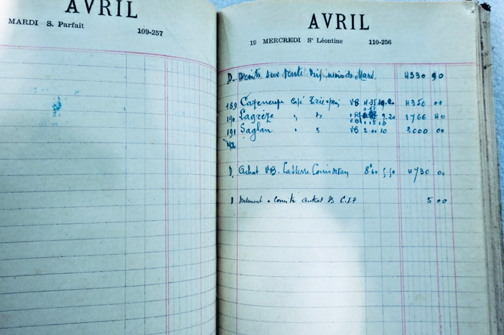 1944 Office Agenda with Canvas Binding