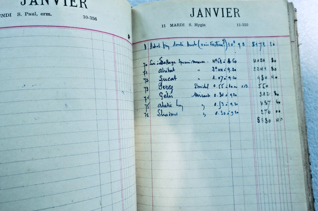 1944 Office Agenda with Canvas Binding