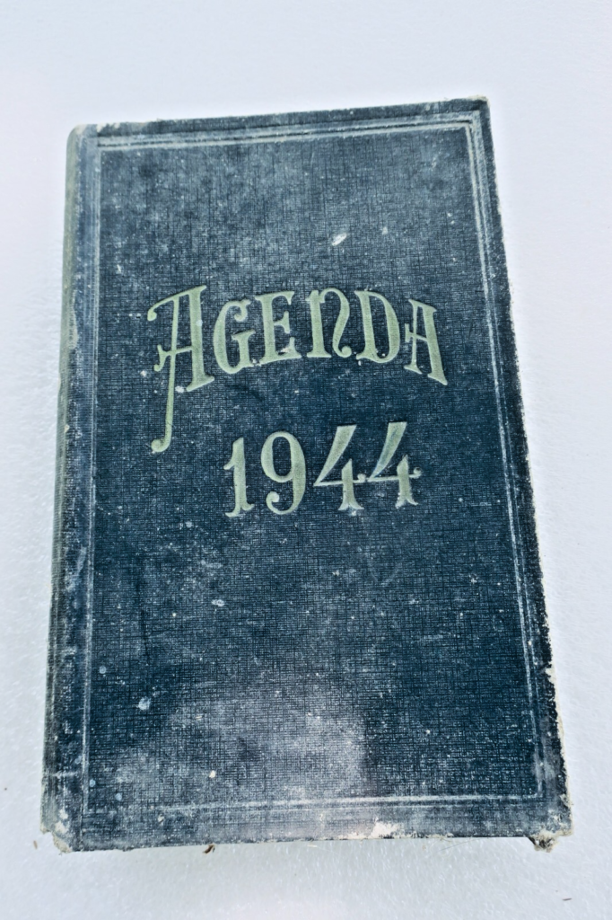 1944 Office Agenda with Canvas Binding