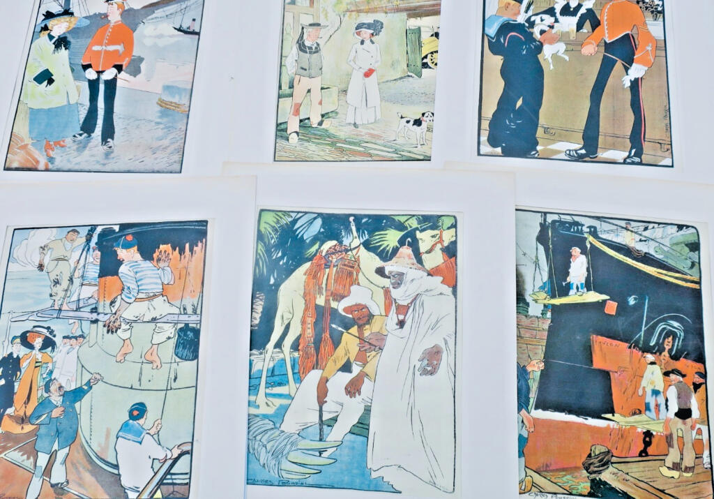 Ten vibrant etchings by Pourriol