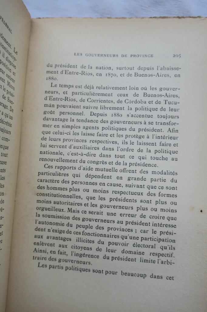 Federal Representative Government in Argentina